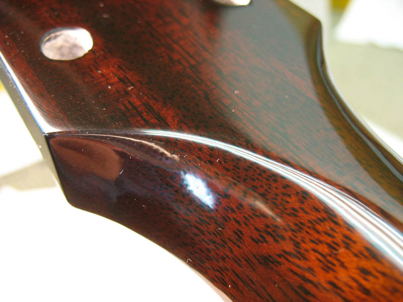 Repair cracks on Gibson neck - after repair