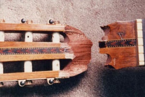 image of broken headstock
