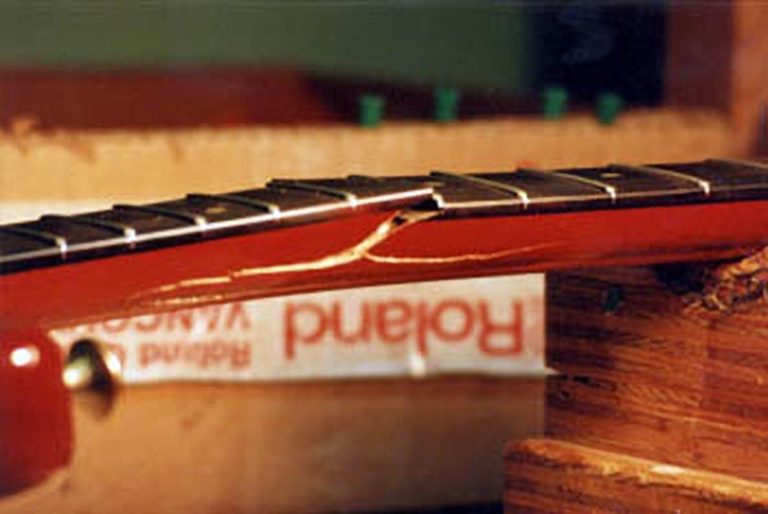 Repairing a broken guitar neck Shuriya Guitarcraft