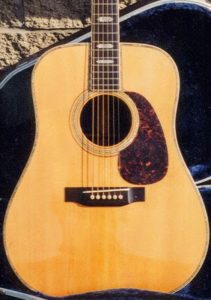 Repaired top of vintage Martin D-45