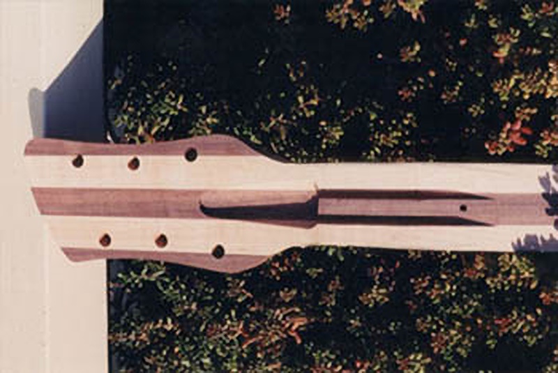 image of the shaped headstock
