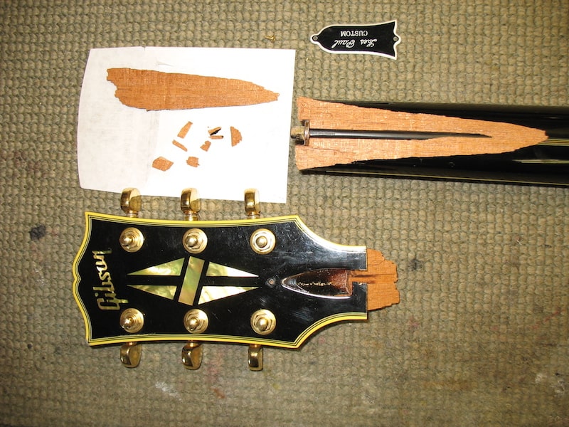 Broken neck and chipped headstock